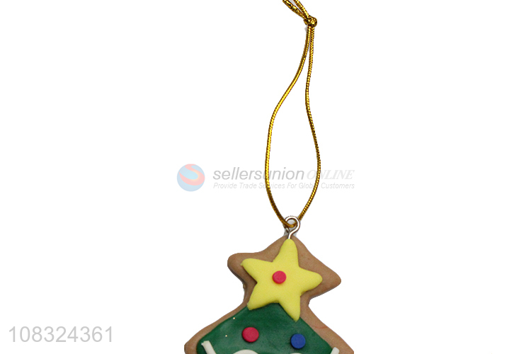 Good price clay Christmas ornaments Christmas tree hanging decor