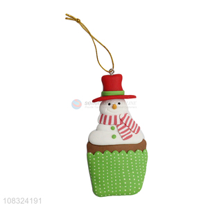 Bottom price Christmas ornaments Christmas cupcake clay ornaments