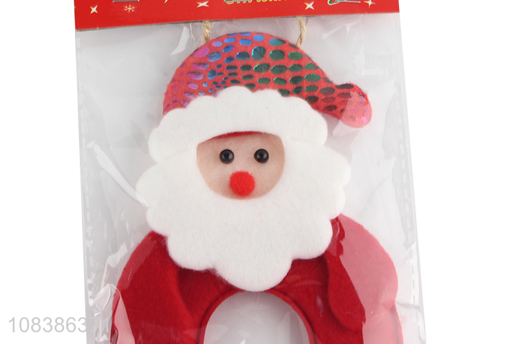 New design non-woven fabrics Christmas hanging ornament with bells