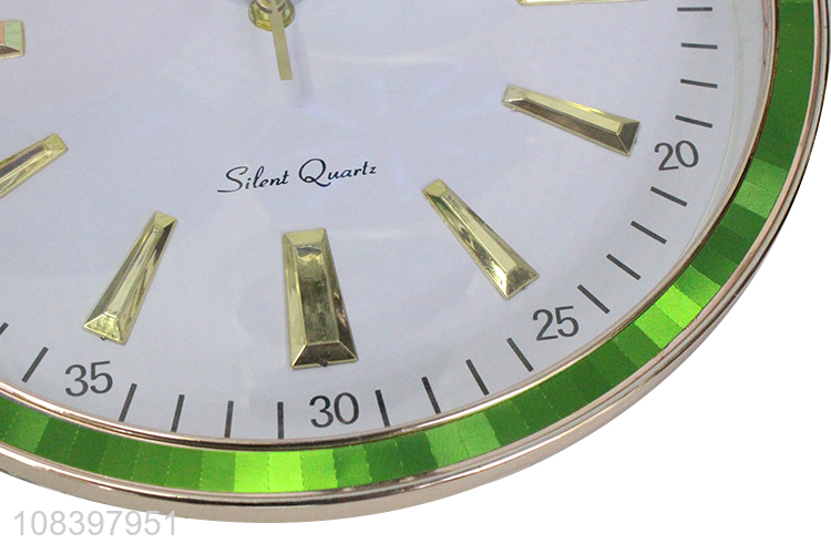 Wholesale price green metal digital wall clock with battery