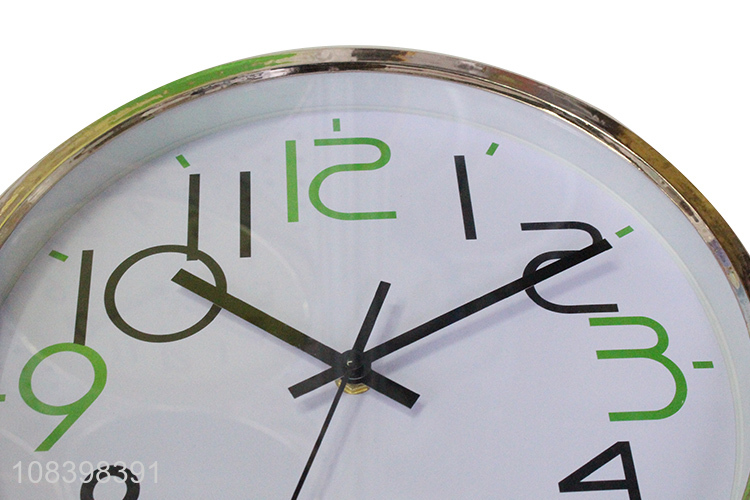 Yiwu market creative plastic wall clock home silent clock