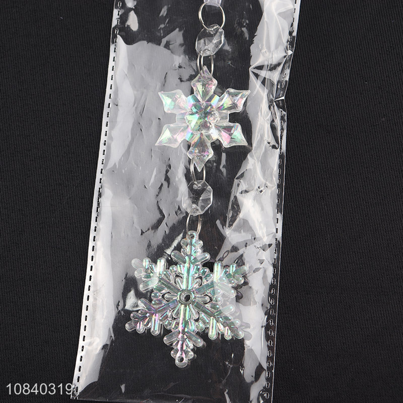 China products transparent snowflakes shape hanging ornaments
