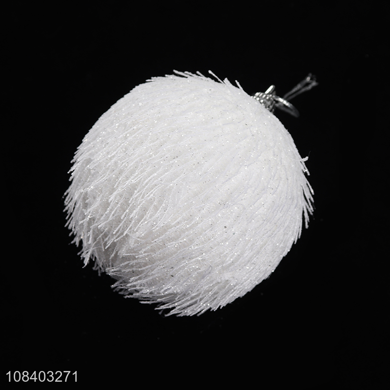 Top selling white christmas hanging ball for decoration