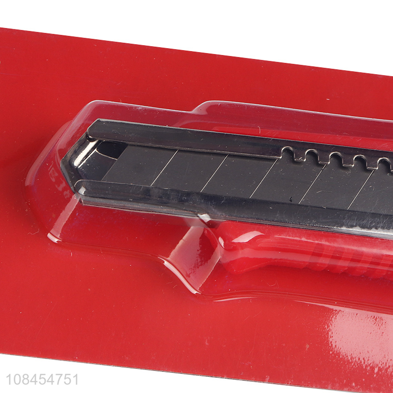 China supplier retractable paper cutter stainless steel utility knife