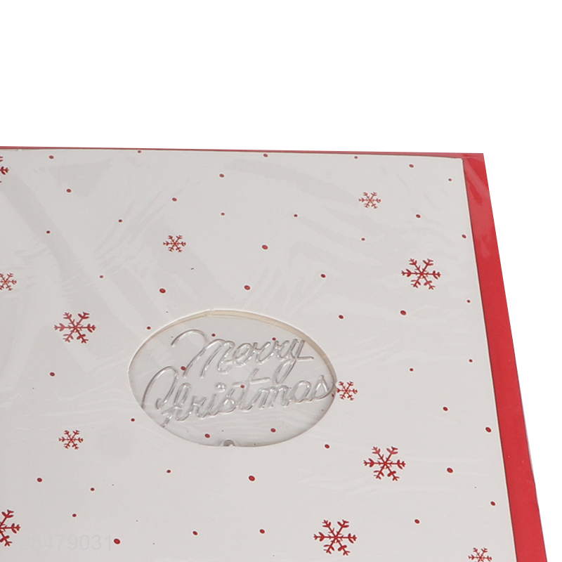Hot sale musical holiday Christmas greeting cards with light