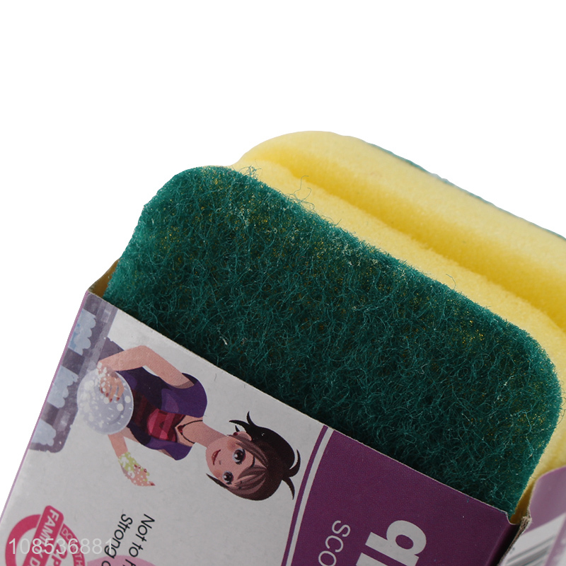 Hot selling kitchen sponge scourer cleaning sponges for dishes
