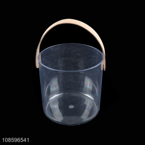 Good quality portable <em>plastic</em> wine beer ice <em>bucket</em> with handle