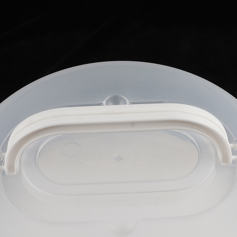 High quality airtight plastic cake carrier cake stand with handle