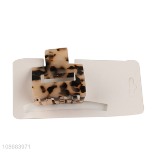 China product tortoise shell cellulose acetate hair claw clip for women