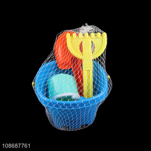 Wholesale 6 pieces summer fun <em>plastic</em> beach sand toys for boys girls