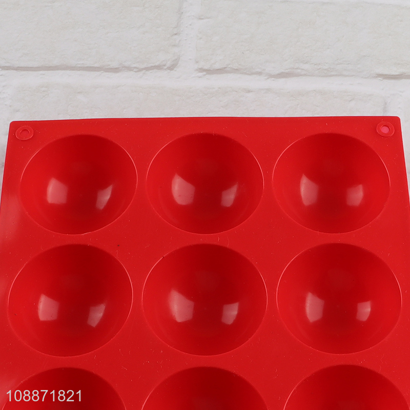 Hot selling 18-cavity half sphere silicone cake molds for making chocolate