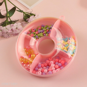 New product pop beads diy jewelry <em>bracelet</em> making kit with donut shaped storage case