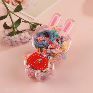 Factory price pop beads diy jewelry <em>bracelet</em> making kit with rabbit shaped storage case