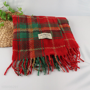 Factory price winter <em>scarf</em> check pattern <em>scarf</em> for men and women