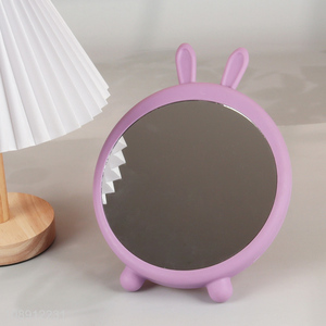 Top selling purple rabbit shape desktop <em>makeup</em> <em>mirror</em> cosmetic <em>mirror</em>