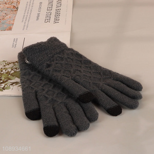High quality men's <em>winter</em> <em>gloves</em> touch screen knit <em>gloves</em>