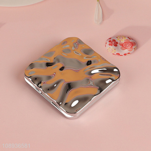 Wholesale Square Silver Folding Cosmetic <em>Mirror</em> <em>Makeup</em> Pocket <em>Mirror</em>