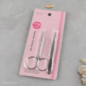 Hot Sale Professional Makeup Tools Set with <em>Eyebrow</em> Trimmer and <em>Eyebrow</em> <em>Tweezer</em>