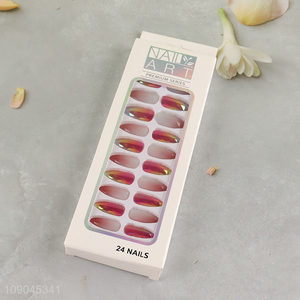 Best selling <em>nail</em> art decoration sticky on nails <em>fake</em> <em>nail</em> set