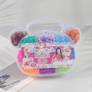 China factory girls diy toys colorful bands kids <em>bracelet</em> making toys