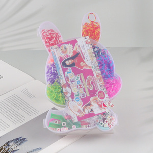 Hot items colourful rubber bands kids girls diy <em>bracelet</em> making toys