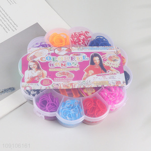 Latest products colourful rubber bands diy <em>bracelet</em> making toys for kids girls