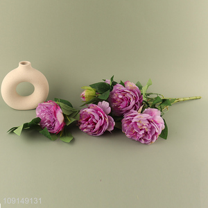 Factory Price <em>Artificial</em> <em>Flower</em> Bouquet Fake <em>Flower</em> for Indoor Outdoor Decor