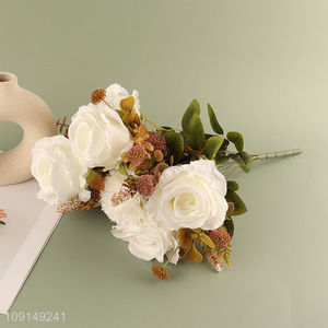 High Quality <em>Artificial</em> <em>Flower</em> Bouquet Fake <em>Flower</em> for Indoor Outdoor Decor