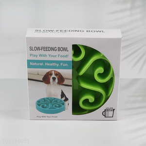 New Product <em>Dog</em> Slow Feeder Food <em>Bowl</em> Pet Anti-Choking <em>Dog</em> Supplies