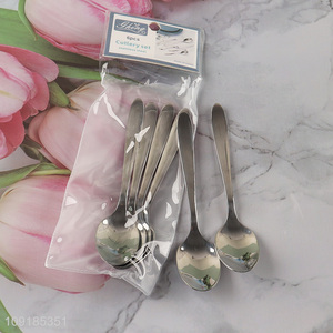 China factory 6pcs stainless steel tableware <em>spoon</em> for home restaurant