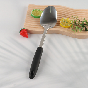 Factory Supply Stainless Steel Metal Basting <em>Spoon</em> with Plastic Handle