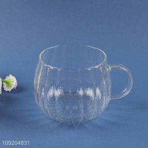 China factory unbreakable <em>glass</em> water <em>cup</em> drinking <em>cup</em> coffee <em>cup</em> with handle