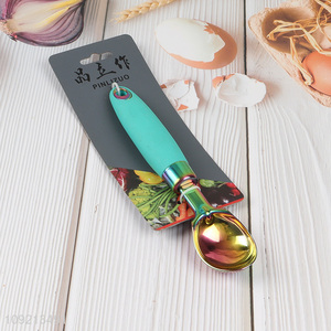 China products stainless steel tableware <em>spoon</em> with tpr handle