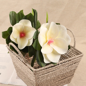 Factory Supply 2 Heads <em>Artificial</em> <em>Flower</em> Fake <em>Flower</em> Faux <em>Flower</em> Bouquet