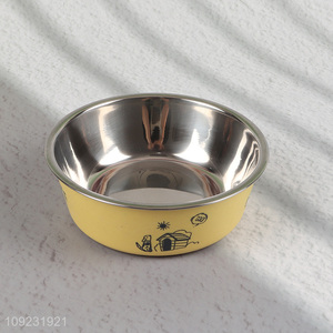New Arrival 2 In 1 Dog Food Water <em>Bowl</em> with Stainless Steel <em>Bowl</em>