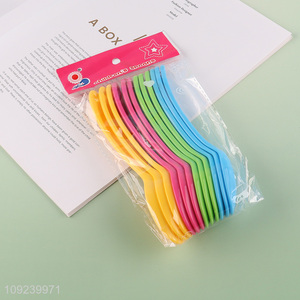 Top quality 12pcs multicolor plastic tableware <em>spoon</em> set for sale