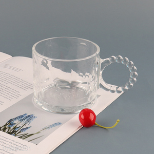 Good quality clear unbreakable <em>glass</em> <em>cup</em> water <em>cup</em> coffee <em>cup</em> with handle