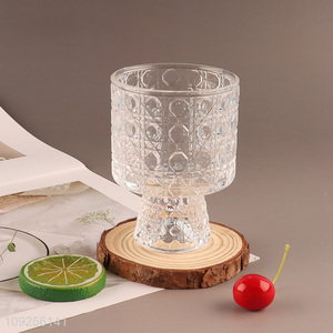 Hot Selling Footed <em>Glass</em> Dessert <em>Cup</em> for Ice Cream Fruit Pudding Snacks