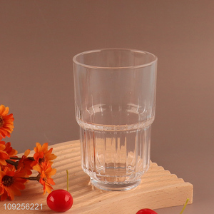 Factory Supply Drinking <em>Glass</em> Transparent <em>Glass</em> <em>Cup</em> for Water Juice Tea