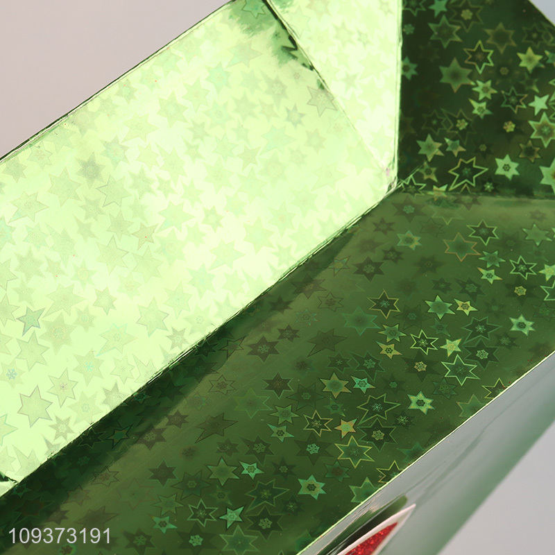 Top selling green holiday gifts packaging bag paper bag
