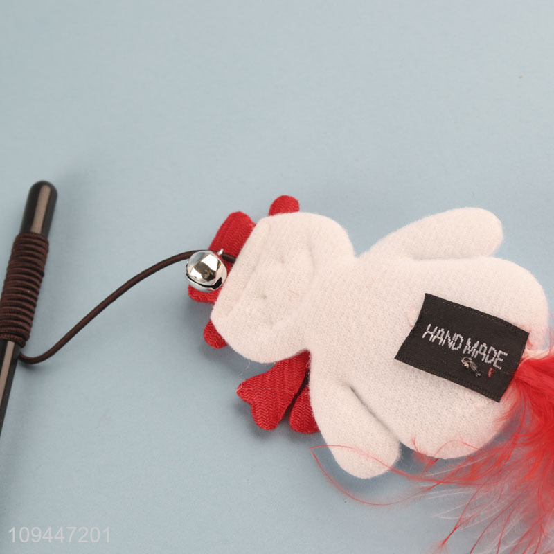 New arrival snowman cat teaser toy interactive toys